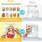 Ohuhu Portraits of Joy Adult Coloring Books - 8"x10" Double-Sided Bleedproof - 20 Sheets/40 Patterns